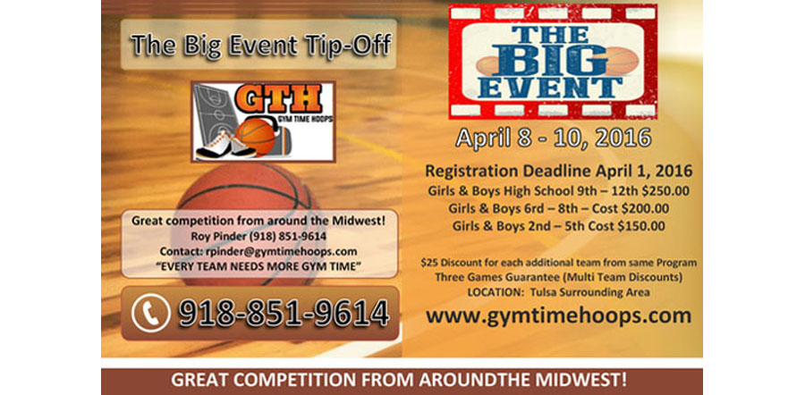 Athletes First The Big Event Tip-Off April 8-10, 2016