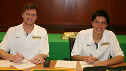 Athletes First Matt Christiansen and Joe Edmonds sign letters of intent to attend The University of San Francisco