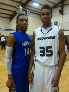 Athletes First Players Allonzo Trier and Larry Dennis