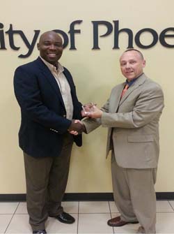 Alumni Community Service Award given to Dr. Roy Pinder