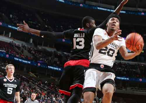 McDonald's All-American Game results: Allonzo Trier scores 17 to lead West in 111-91 loss